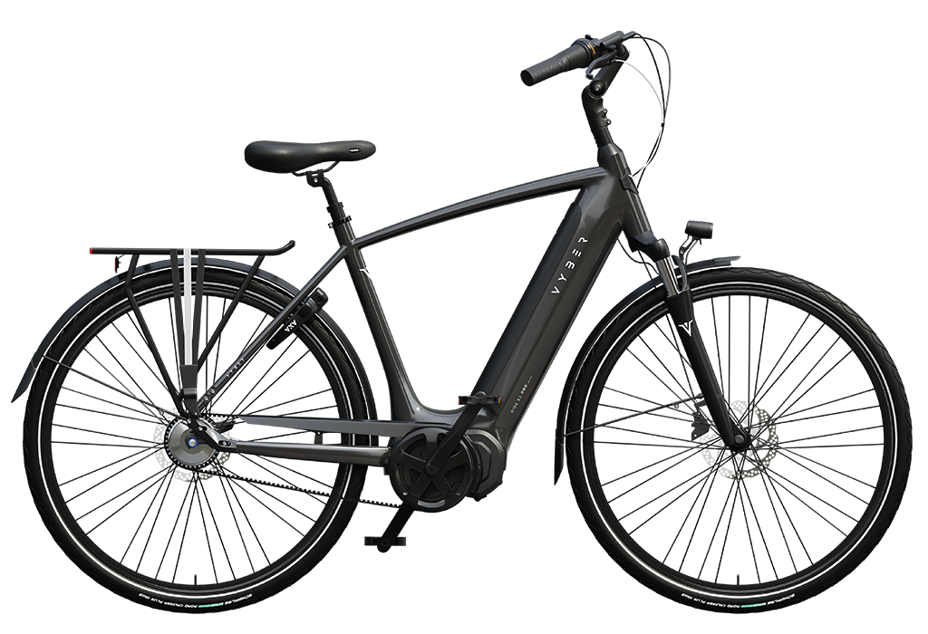 Vyber Ride E1 Pro Belt 2024 Heren Elektrische Fiets E-bike Shiny Pearl Grey 57 Cm