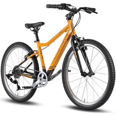 Prometheus Bicycles PRO kinderfiets 24 inch zwart mat Orange SUNSET