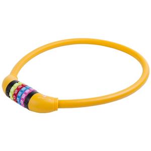 M-Wave cijfer-kabelslot silicone oranje 65cm12mm