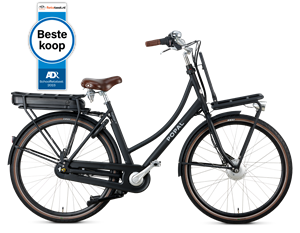 Popal Daily Dutch Prestige-E N7 2024 Dames Elektrische Fiets E-bike Matt Black 53 Cm +€100.00 Inruilkorting