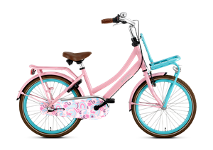 Popal Daily Dutch Basic+ 22 Inch 2024 Meisjes Kinderfiets Mint - Roze  +€30 Inruilkorting