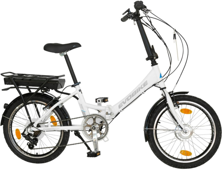 E Folding Evobike 20 Inch 33 cm Unisex 7V V Brakes Wit