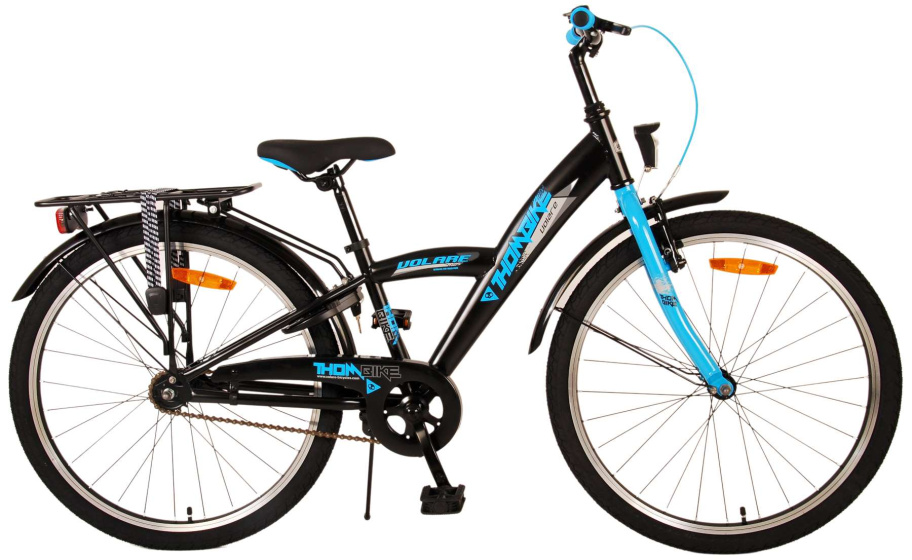 Volare Thombike 24 Inch 23 cm Jongens Terugtraprem Zwart/Blauw