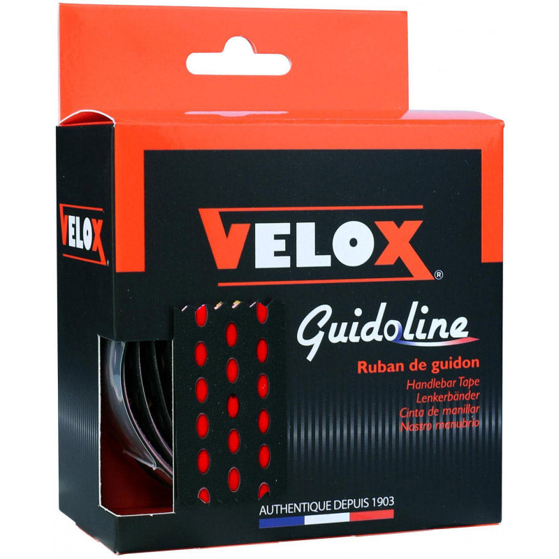 Velox Stuurtape Bi-color 3.0 zwart/rood (2st)