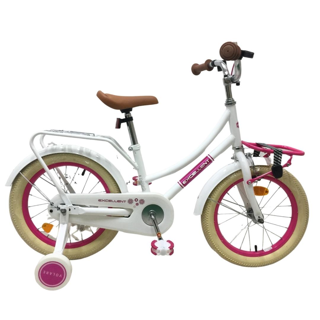 Volare Excellent 16 Inch Meisjes Kinderfiets Wit  +€15.00 Inruilkorting