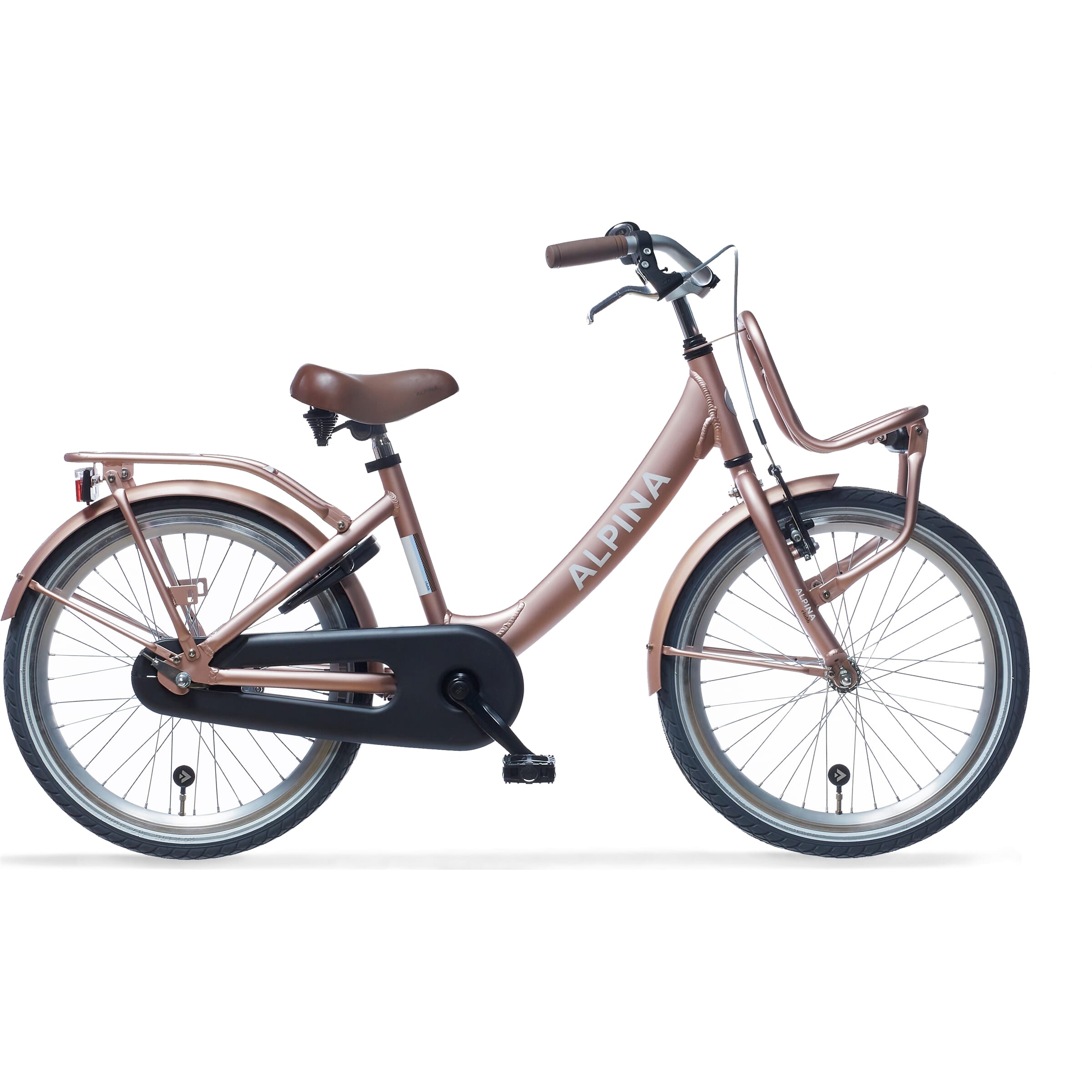 Alpina Clubb 20 Inch 2024 Meisjes Kinderfiets Rose Gold Matt  +€30.00 Inruilkorting