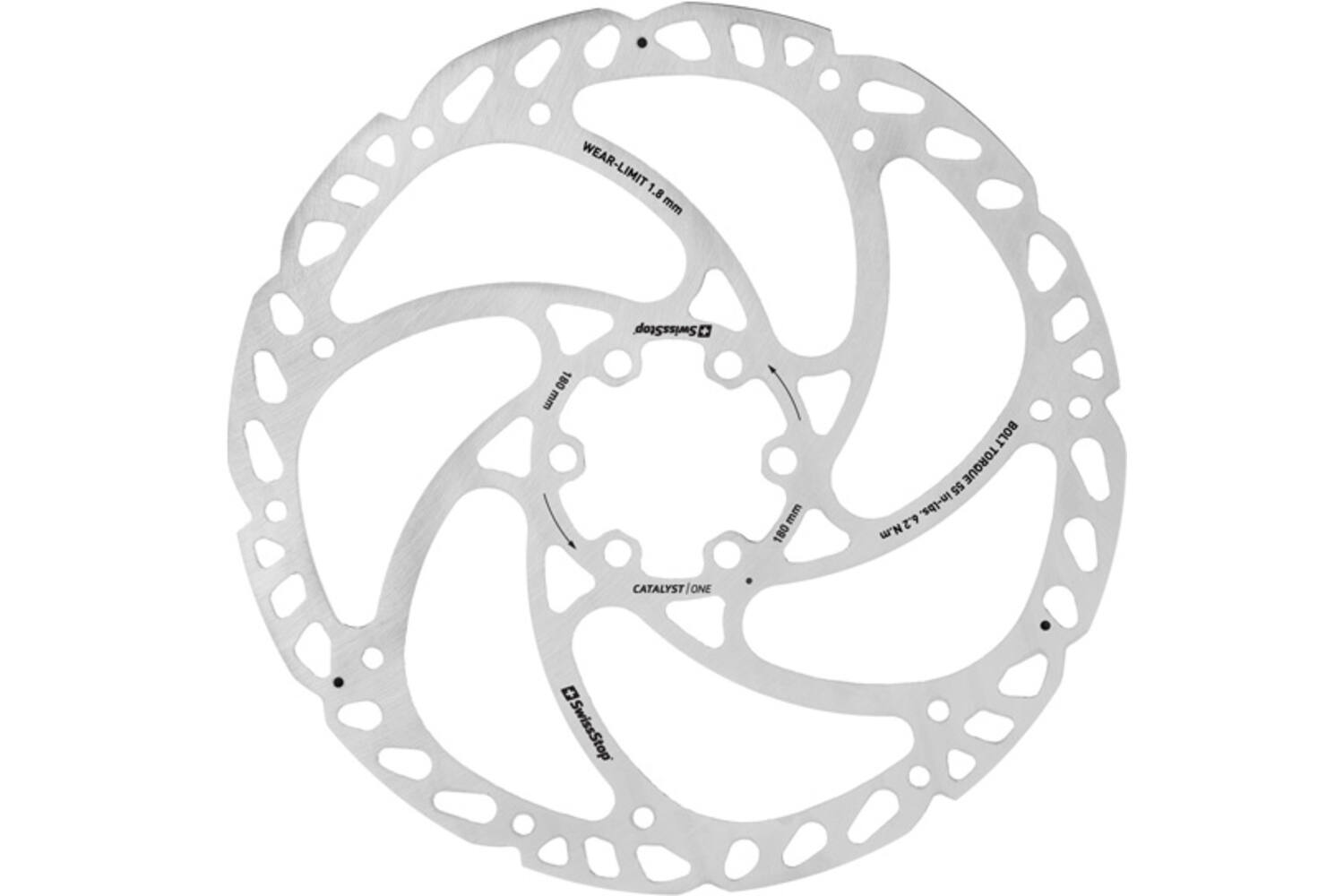 Swissstop Swissstop remschijf catalyst one 6 bolt 180mm