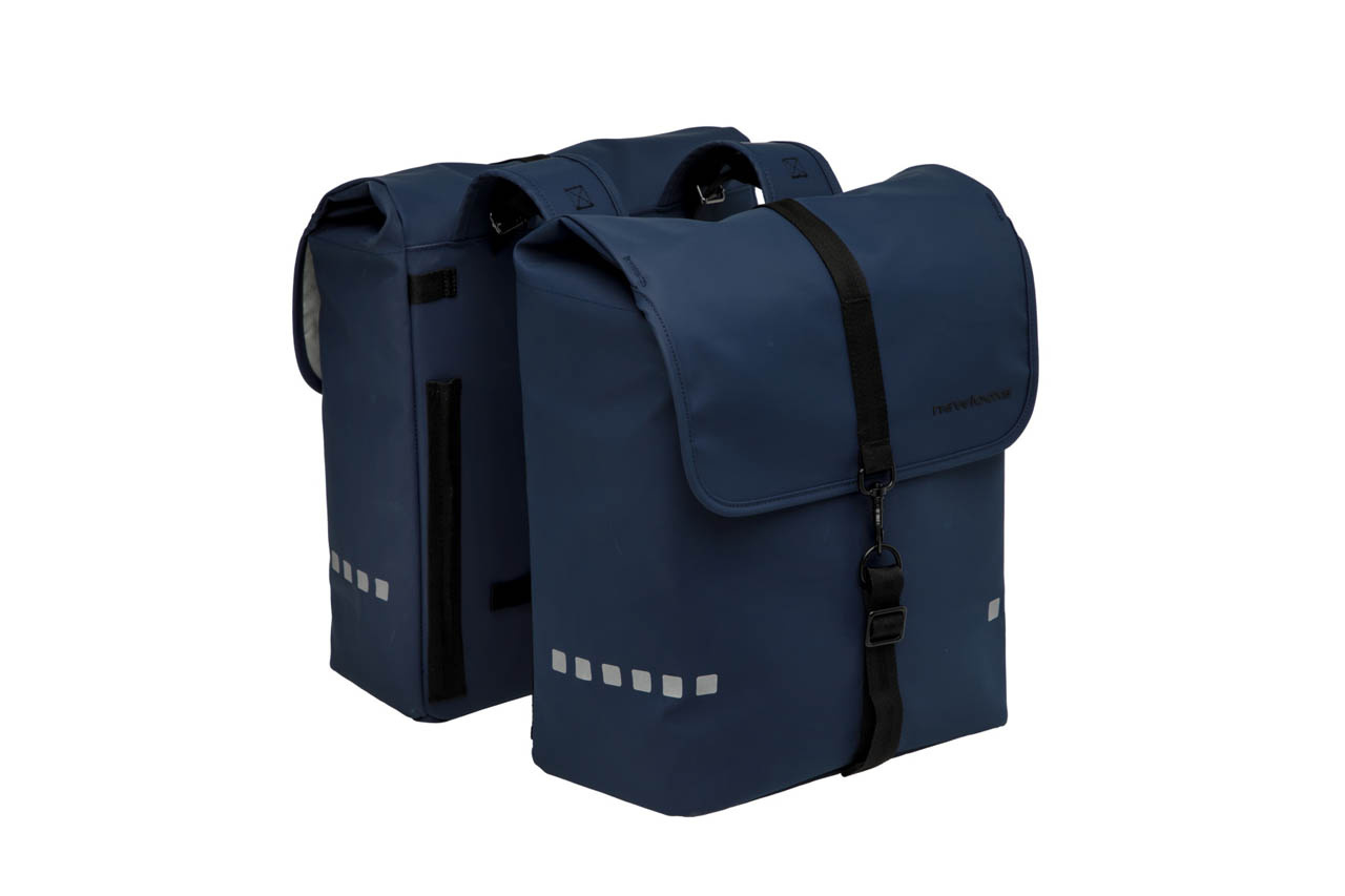 New Looxs Dubbele fietstas Odense Double 39L Dark Blue