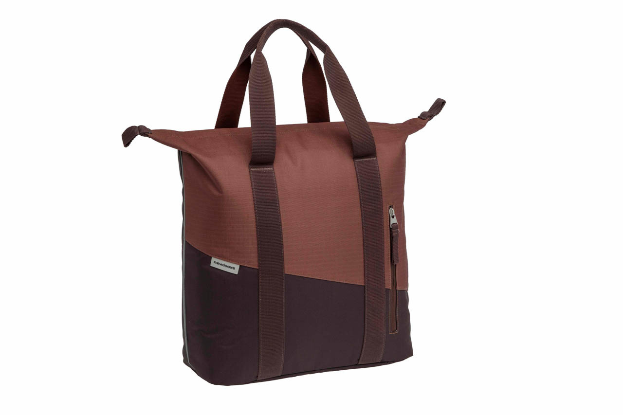 New Looxs Enkele fietstas Shopper Oslo Kota 24L Bordeaux/roest