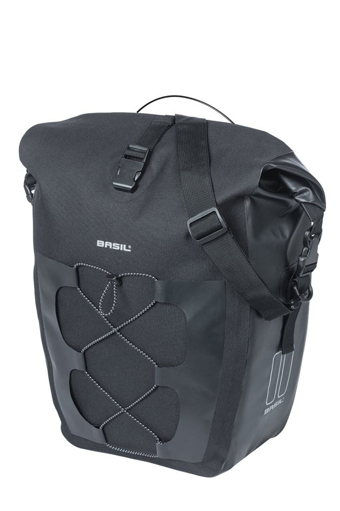 Basil Enkele Fietstas Navigator Waterproof L MIK Studs 22L Zwart