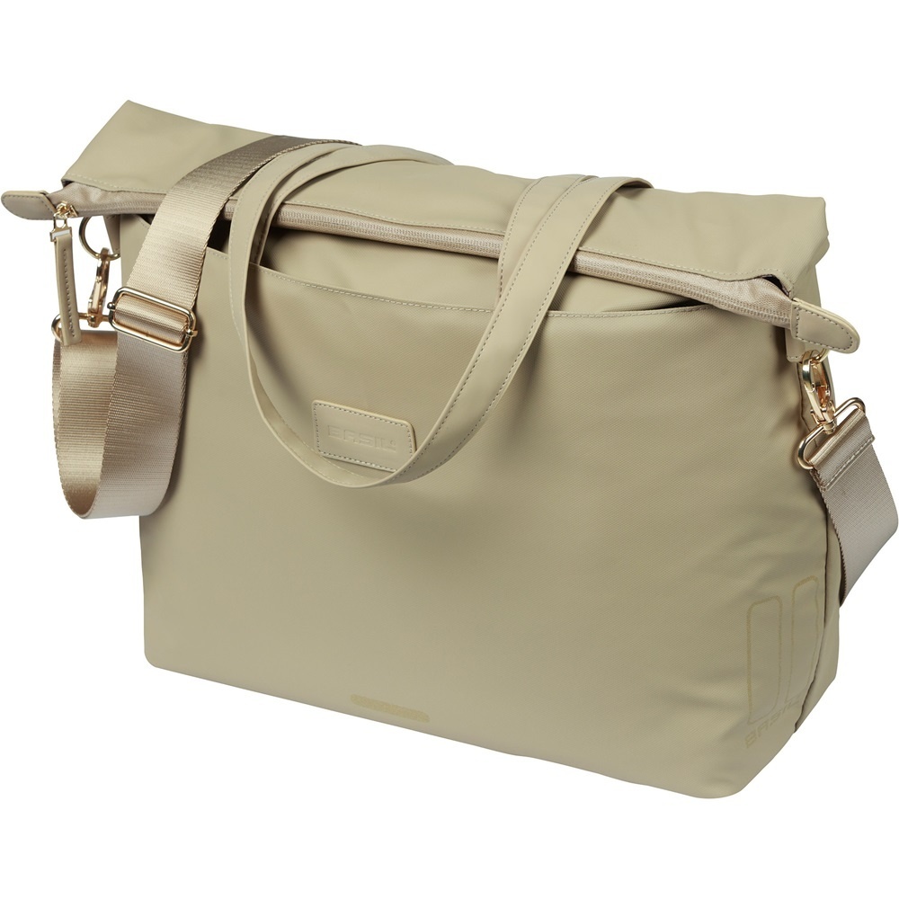 Basil Enkele fietstas Manhattan Commuter 12L Taupe