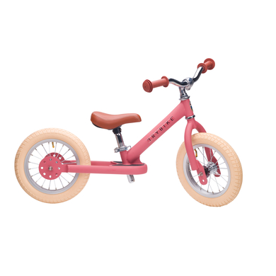 Trybike Steel vintage 2-wiel roze mat