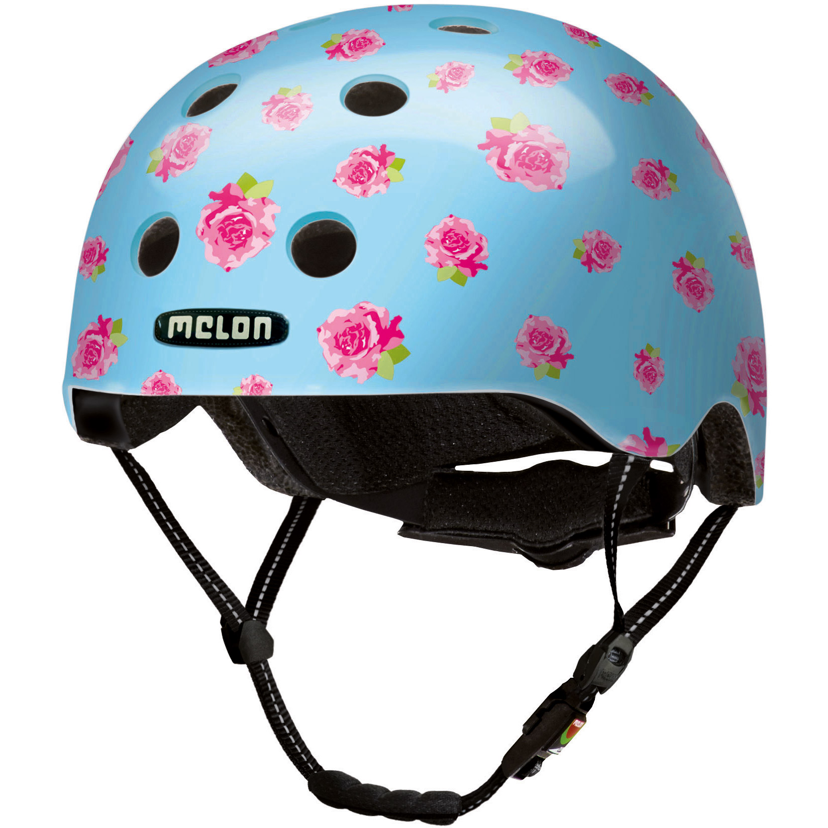 Melon Helm Urban Active Flying Roses M-L