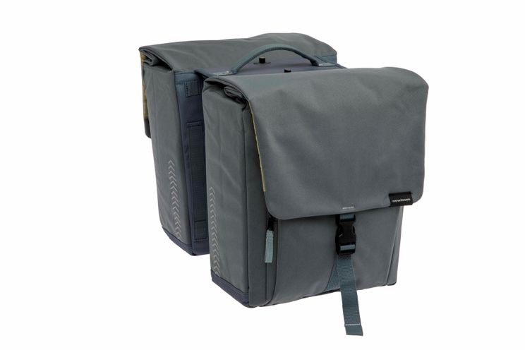 Newlooxs New dubbele tas Tulum afneemb. 32l rPET grijs/groen