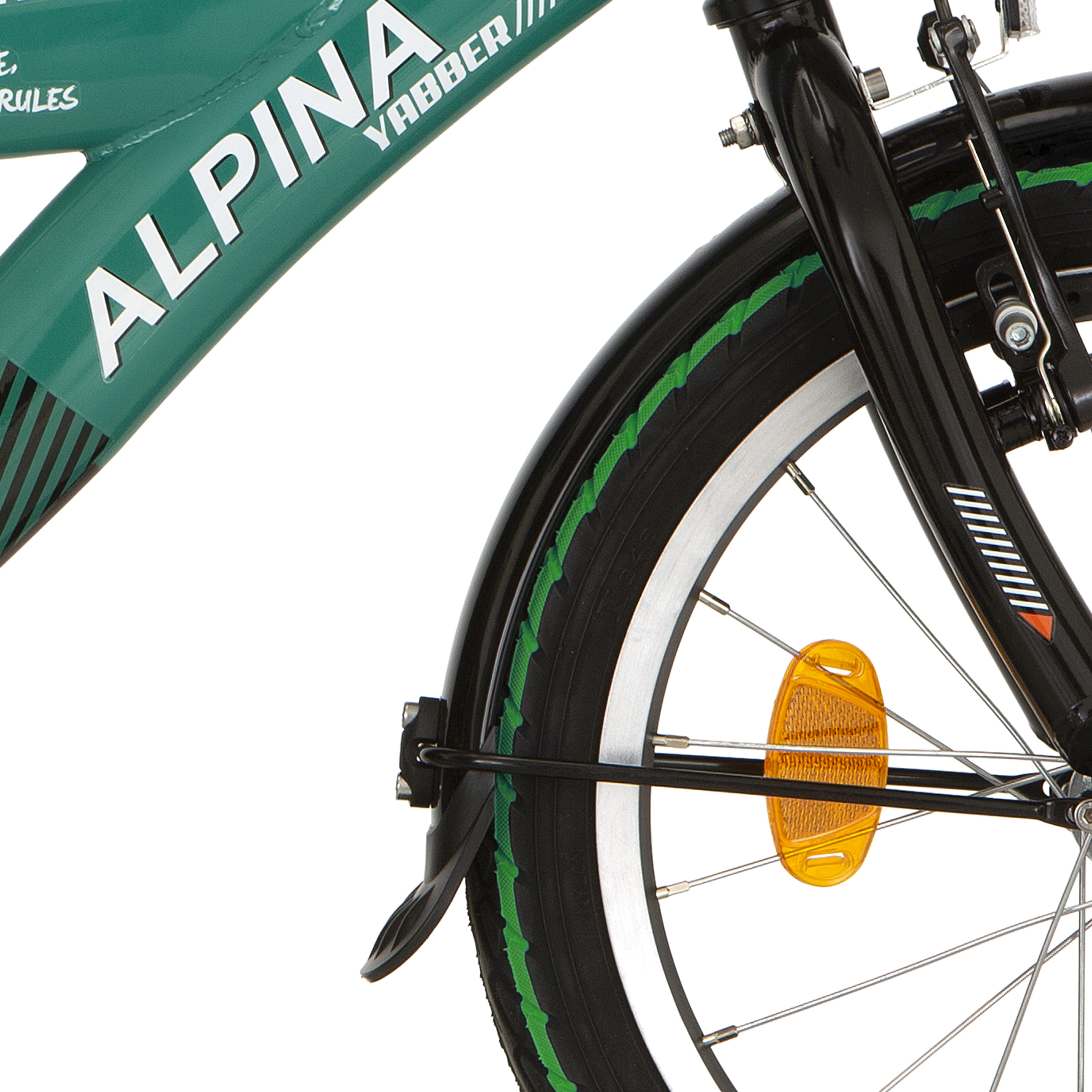Alpina Spatbord set + stang 18 Yabber black matt