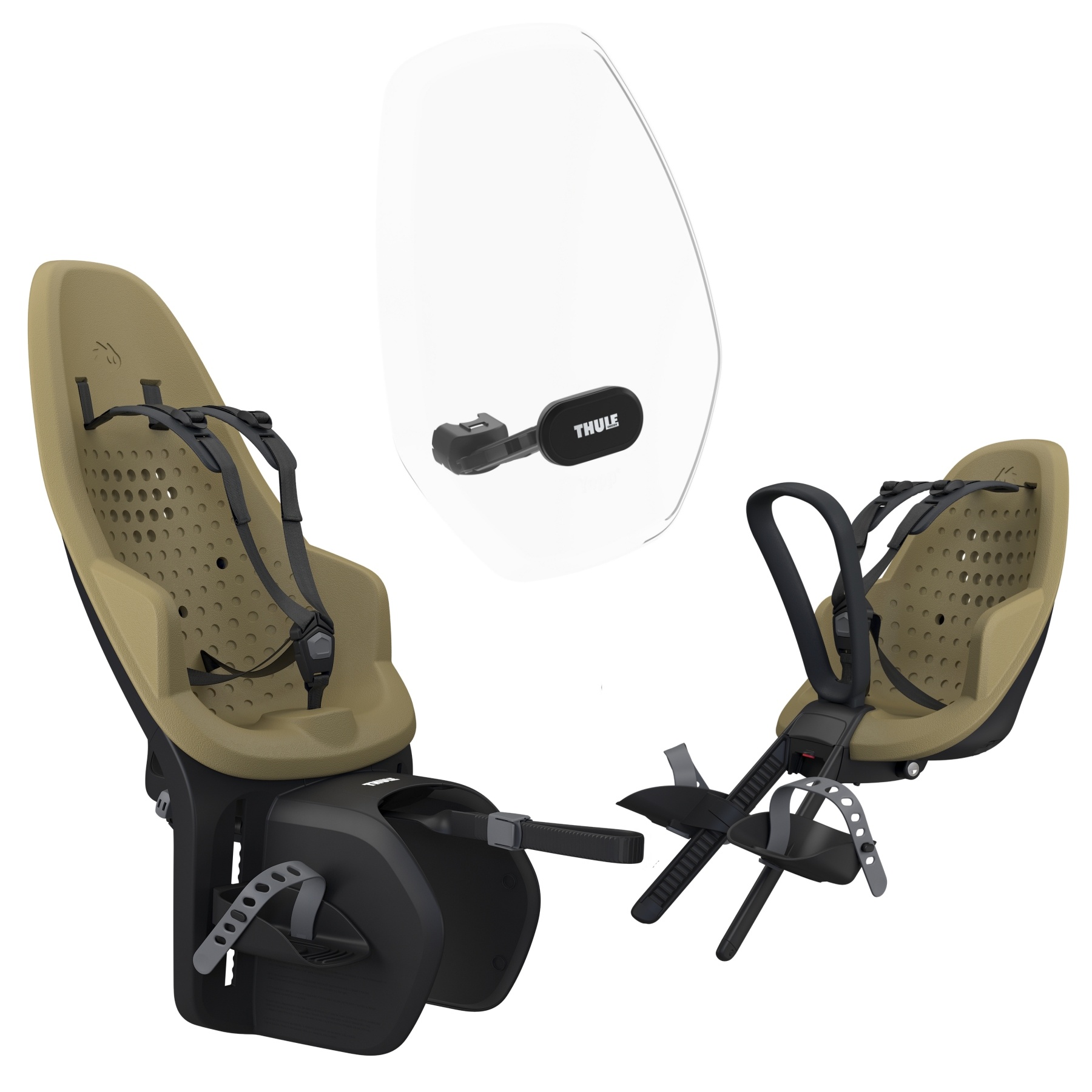 Thule Yepp 2 compleet pakket met extra voordeel Fennel Tan