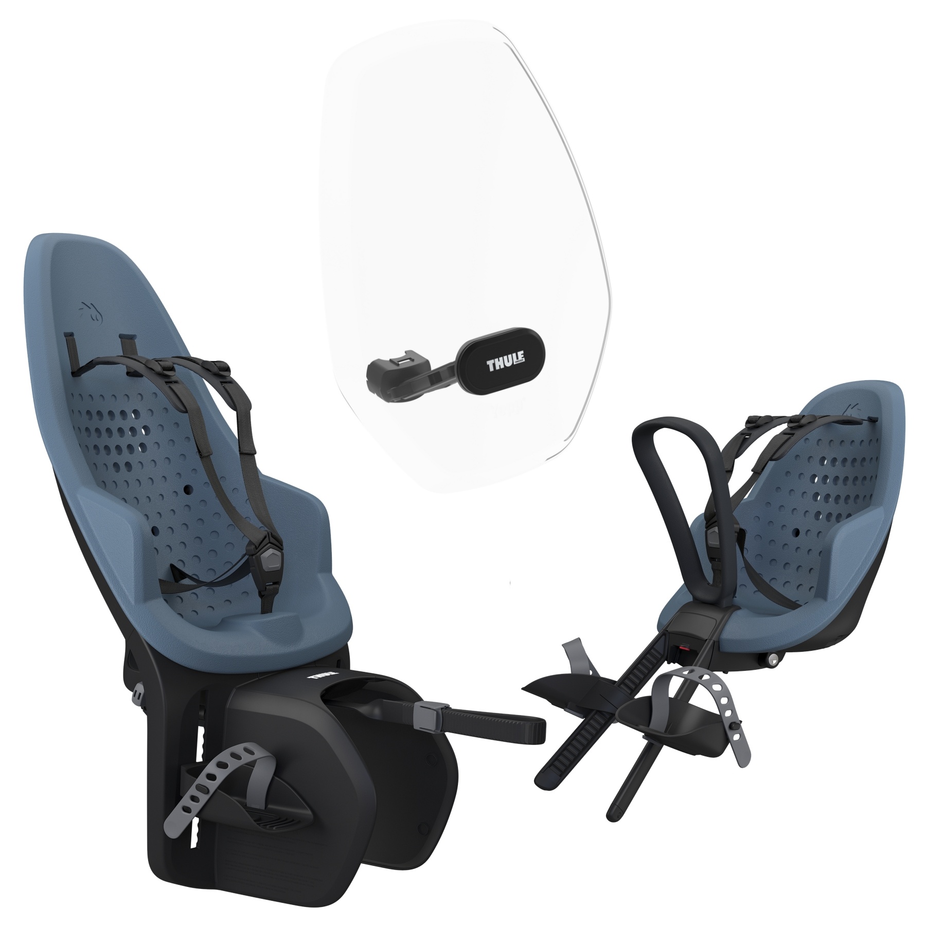 Thule Yepp 2 compleet pakket met extra voordeel Aegean Blue