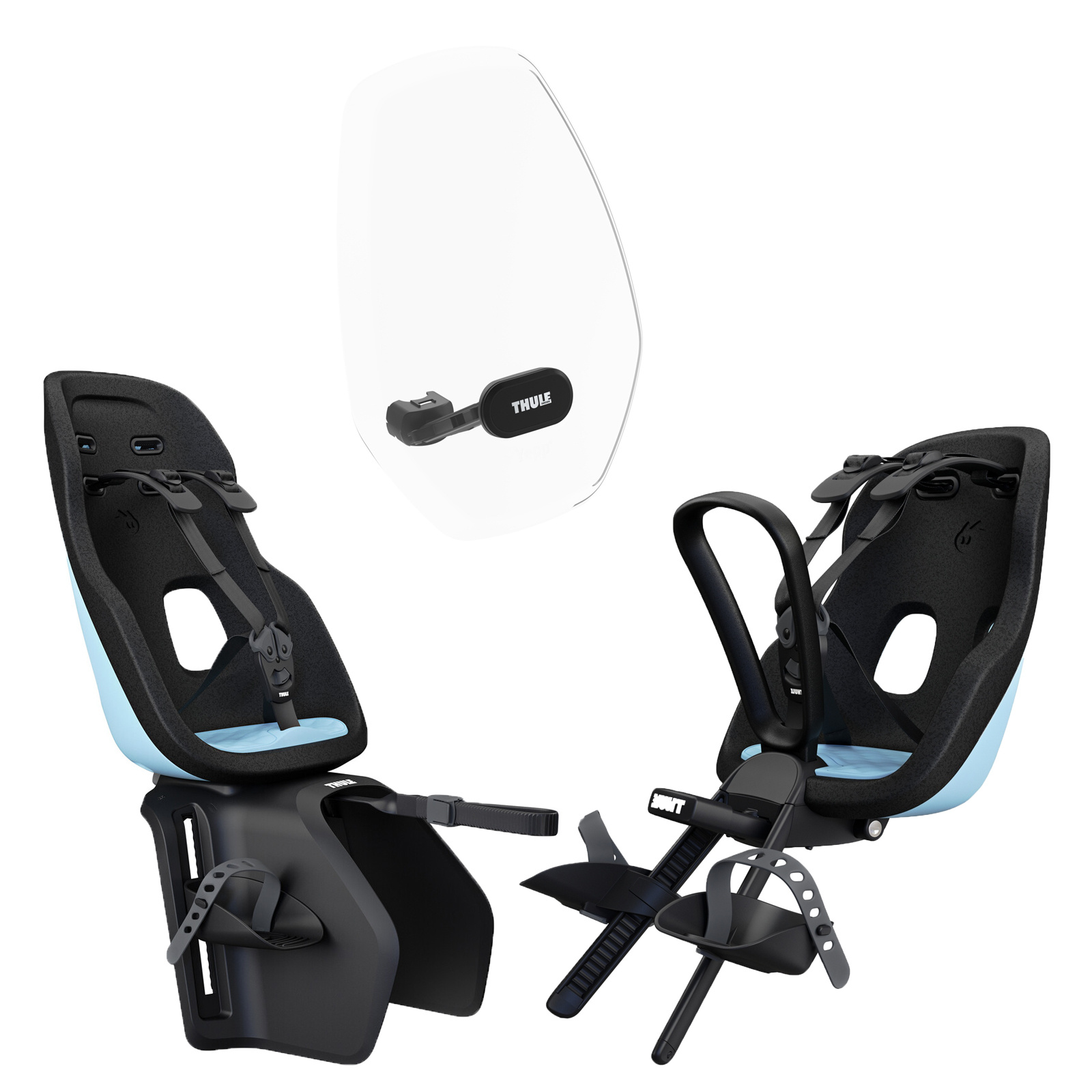 Thule Yepp Nexxt 2 compleet pakket met extra voordeel Aquamarine Blauw