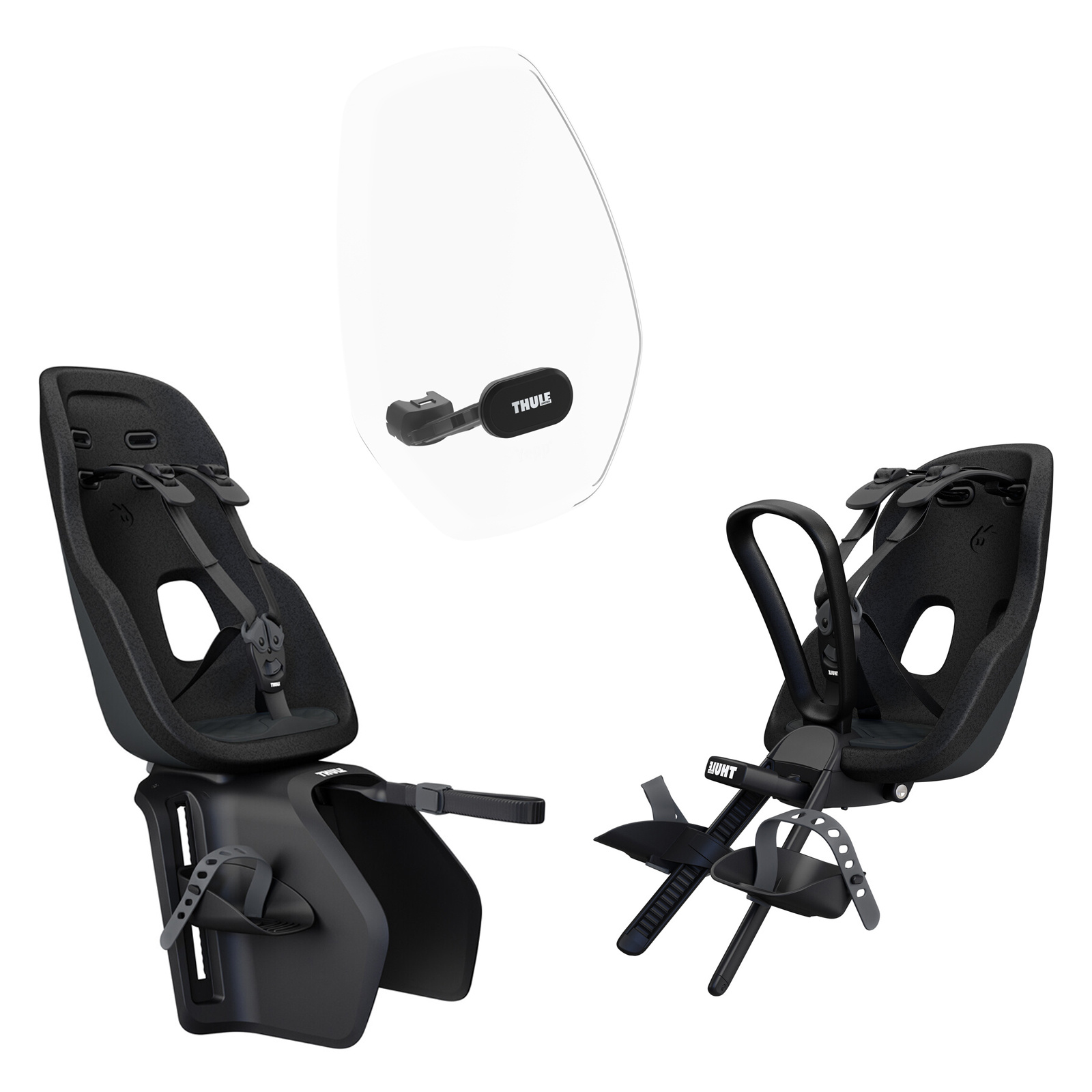 Thule Yepp Nexxt 2 compleet pakket met extra voordeel Black