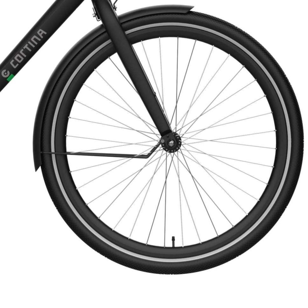 Cortina Spatbordstang voor Tide black matt