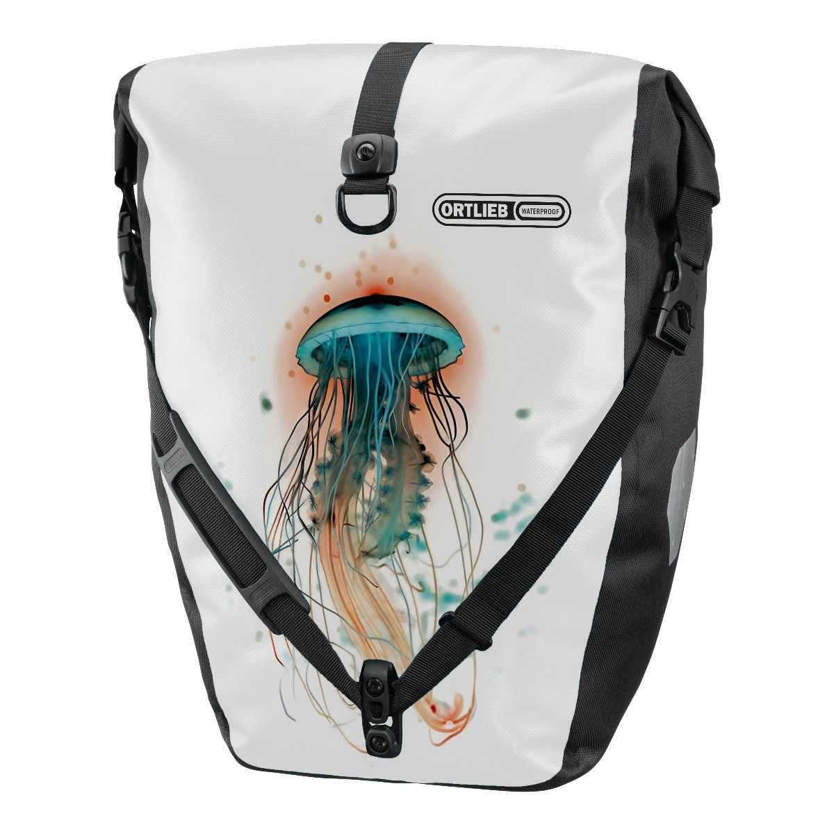 Ortlieb Enkele Fietstas Back-Roller Design Jellyfish QL 2.1 White/Black 20L