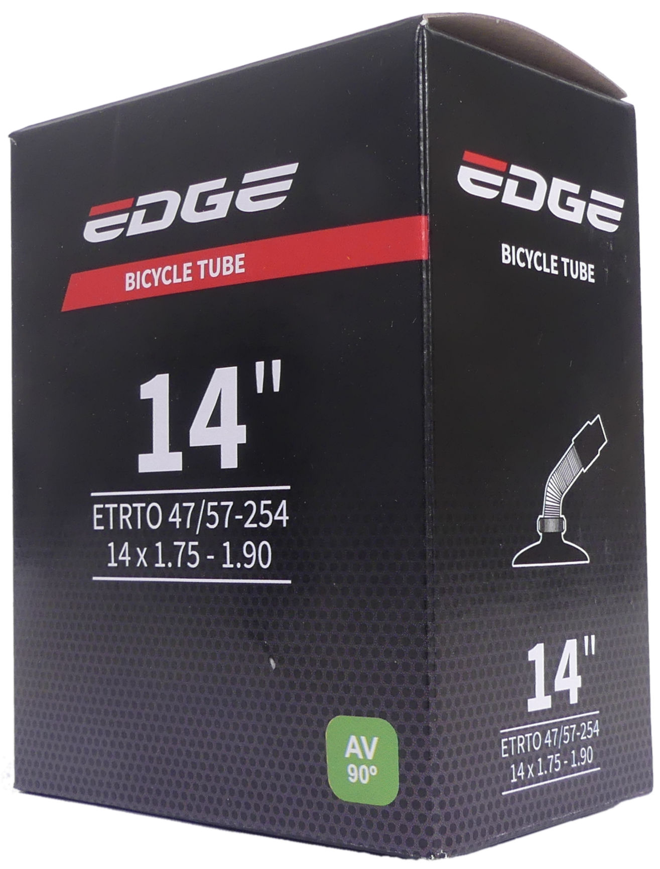 Edge Binnenband 14 x 1.75-1.90 / 47/52-254 AV-90 graden