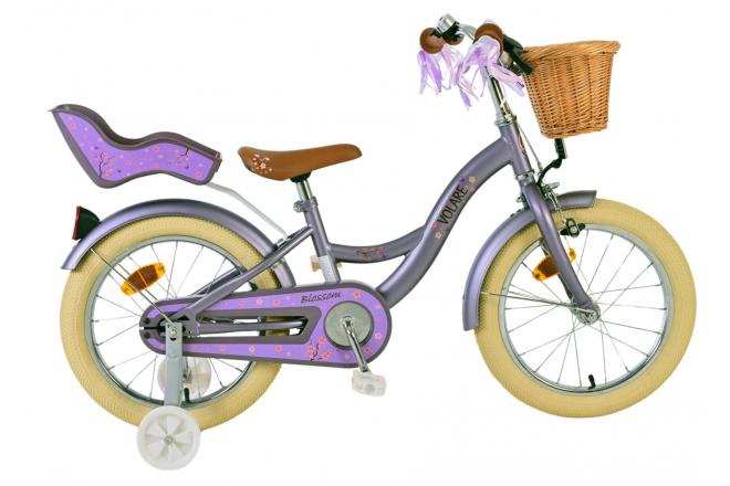 Volare Blossom 16 Inch 23 cm Meisjes Terugtraprem Paars
