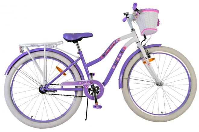 Volare Lovely 26 Inch 36 cm Meisjes Terugtraprem Paars/Wit