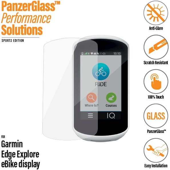 PanzerGlass garmin edge explore screenprotector ontspiegeld