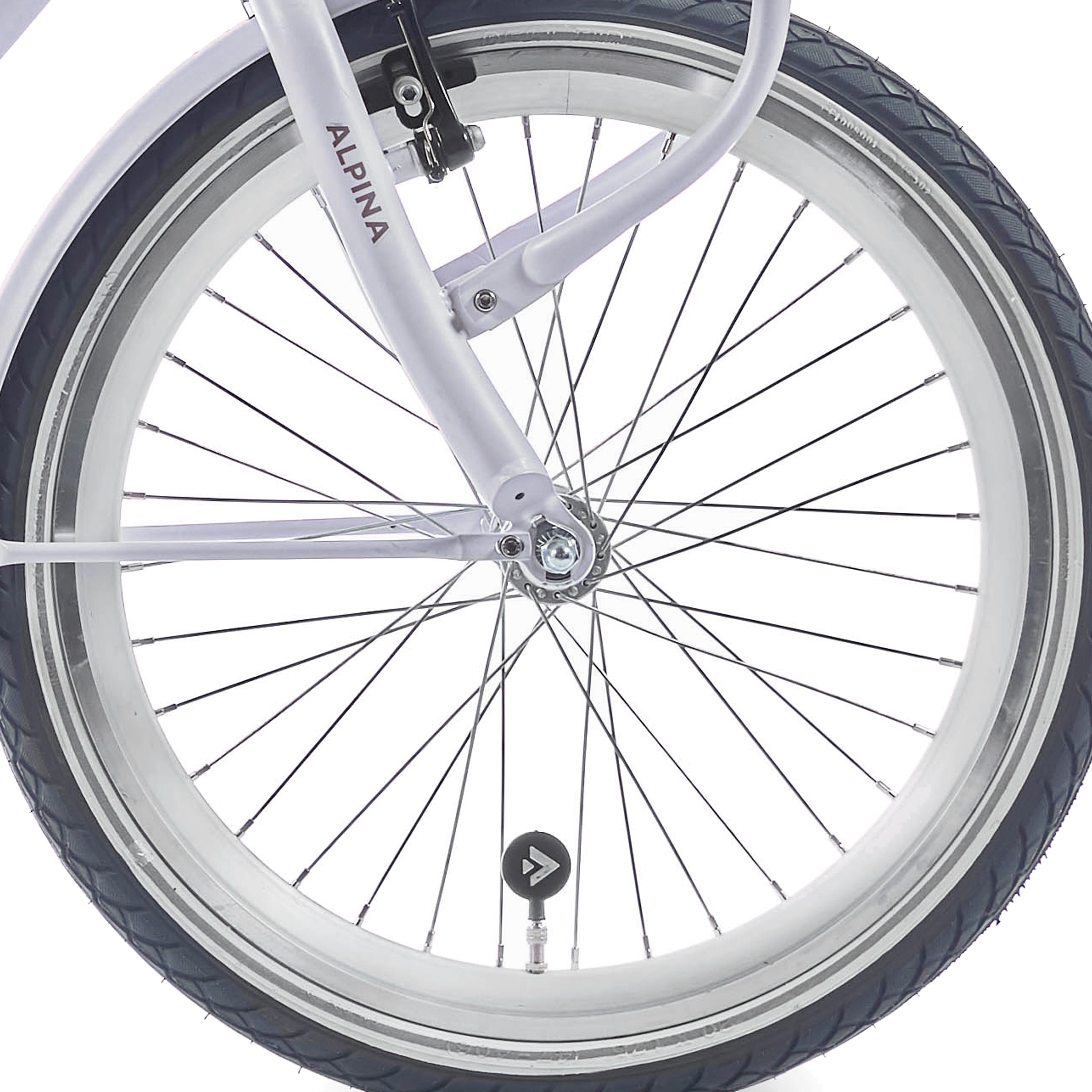 Alpina voorwiel 20 hlqc ocean/clubb zilver zink spk