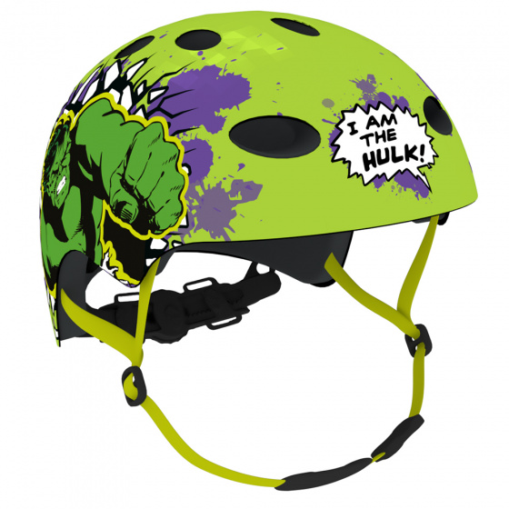 Disney fietshelm Hulk jongens groen maat 54/58 cm