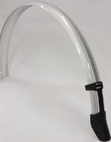 Gazelle Achterspatbord 28 pvc b50g wafel zilver