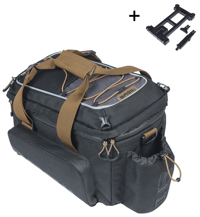 Basil Miles Trunkbag XL Pro MIK 2.0 9-36L Bagagedragertas Black Brown