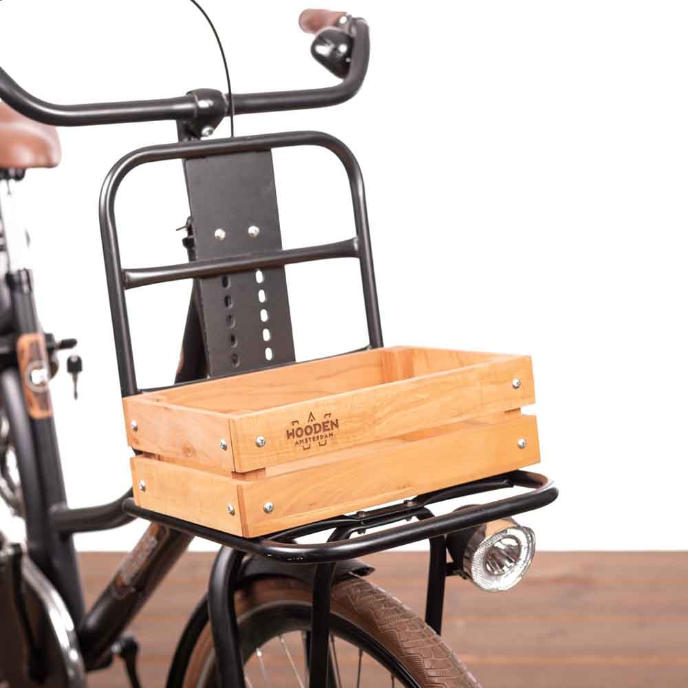 Wooden Amsterdam Houten Fietskrat S