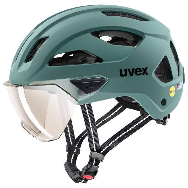 Uvex  Stride Visor Mips Cat. 1 (VLT 57%) - Fietshelm, groen