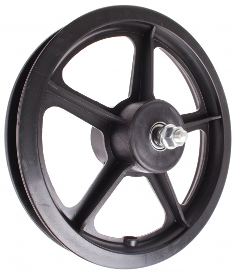 HZB Wiel Step / Autoped 12 1/2 x 2 1/4 PVC Zwart