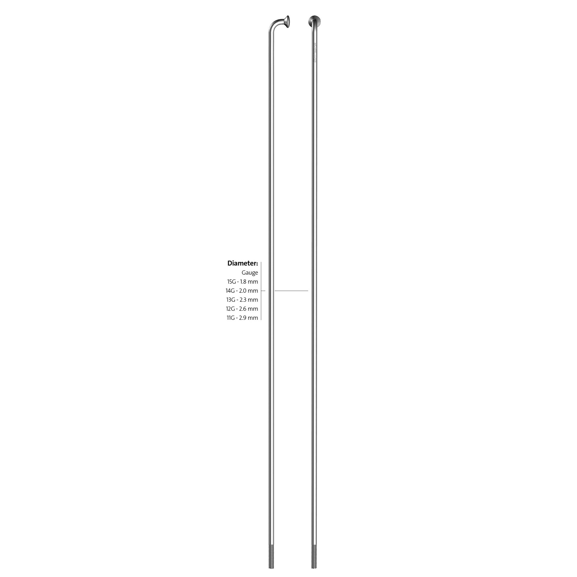 Roland Sapim spaak 14-158 leader rvs zonder nippel (100st)