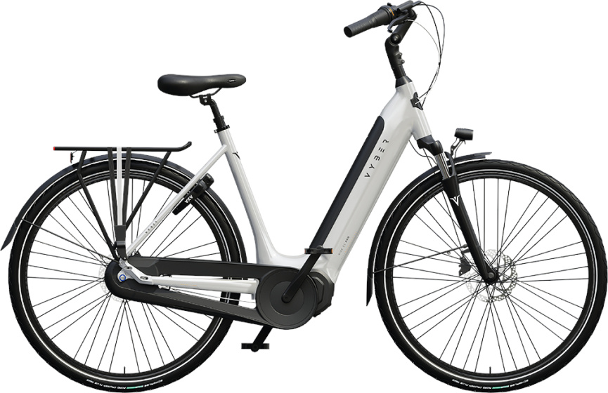 Vyber Ride E1 Pro 522Wh 28 Inch 53 cm Dames 7V Hydraulische schijfrem Wit/Zwart