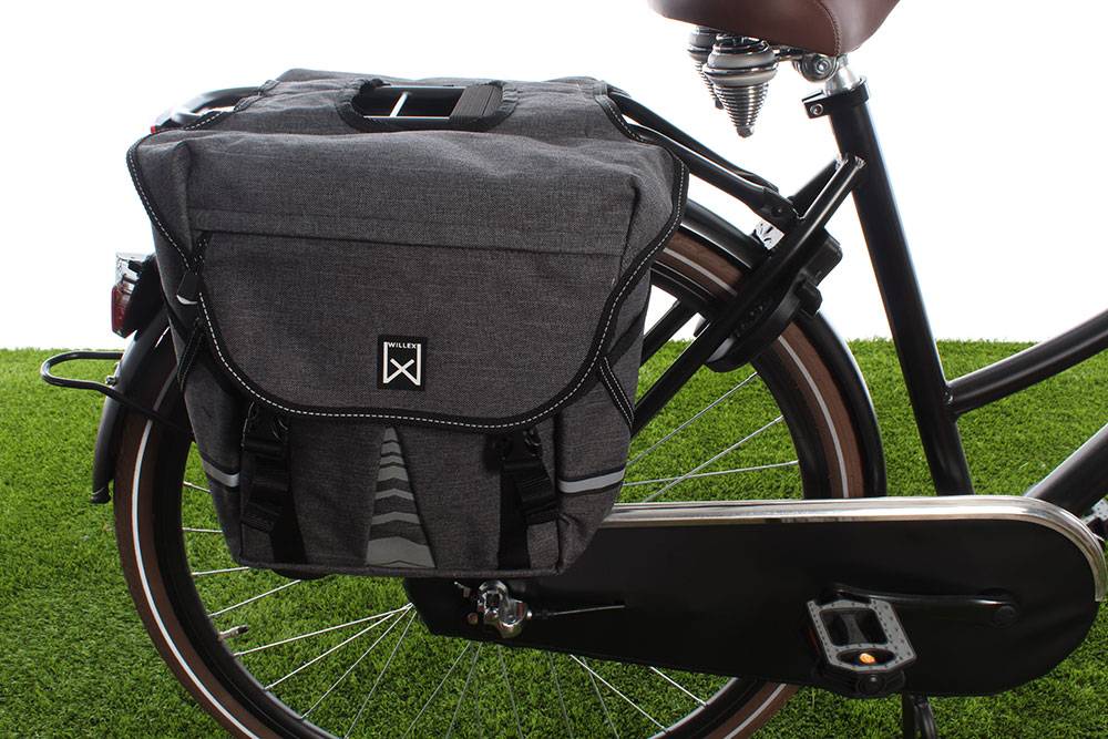 Willex Dubbele fietstas Bagagetas S 1200 20L Antraciet