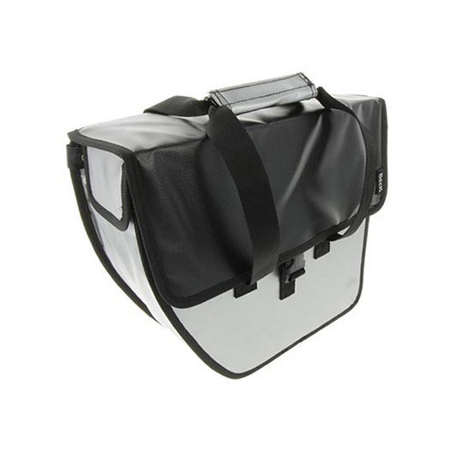 Beck Enkele Shopper Fietstas Chopper Zilver Zwarte Flap