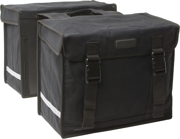 New Looxs dubbele fietstas Canvas De Luxe 46 liter zwart - 030.410