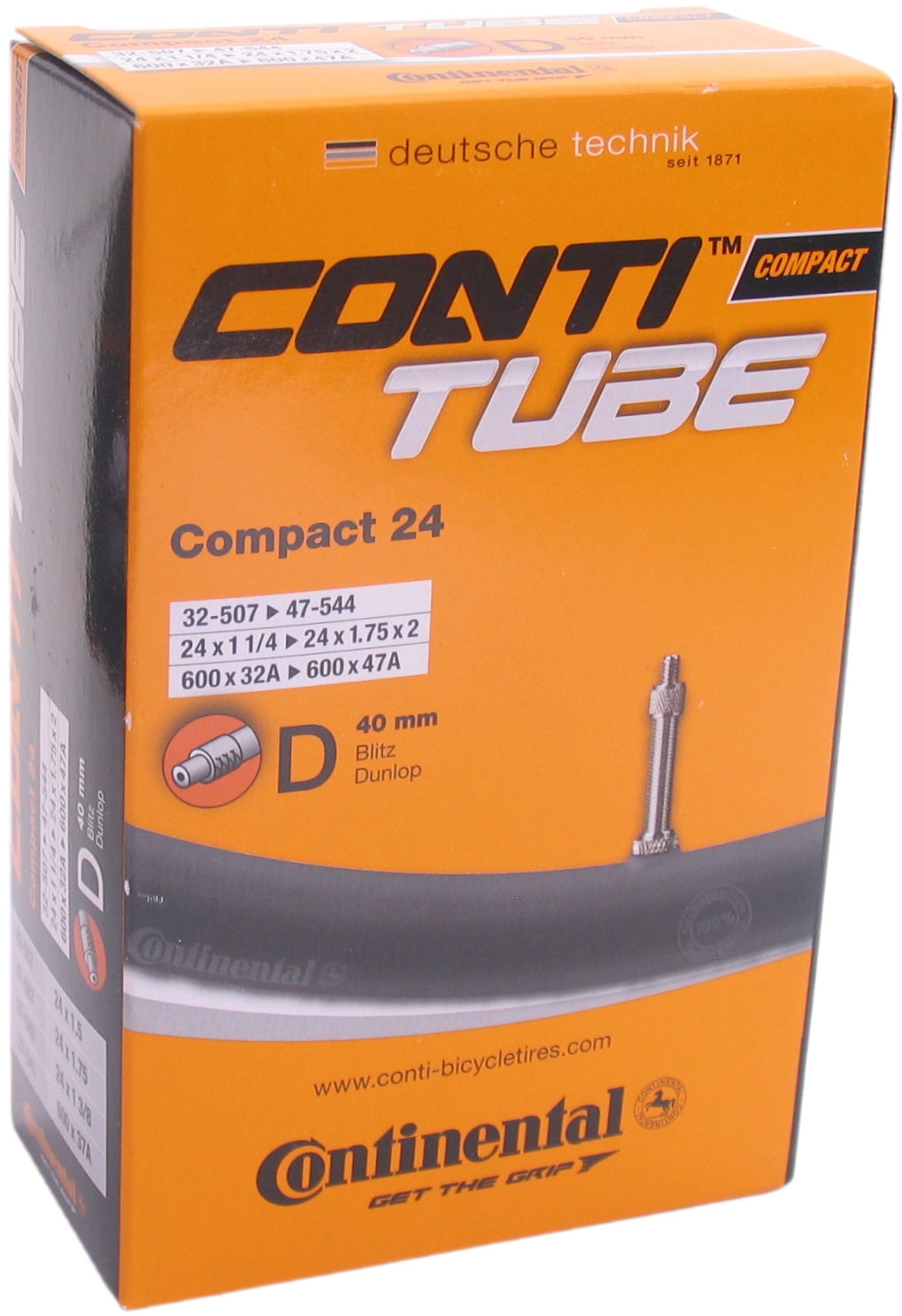 Continental binnenband dv9 compact 24 inch 32/47-507-544 dv 40 mm