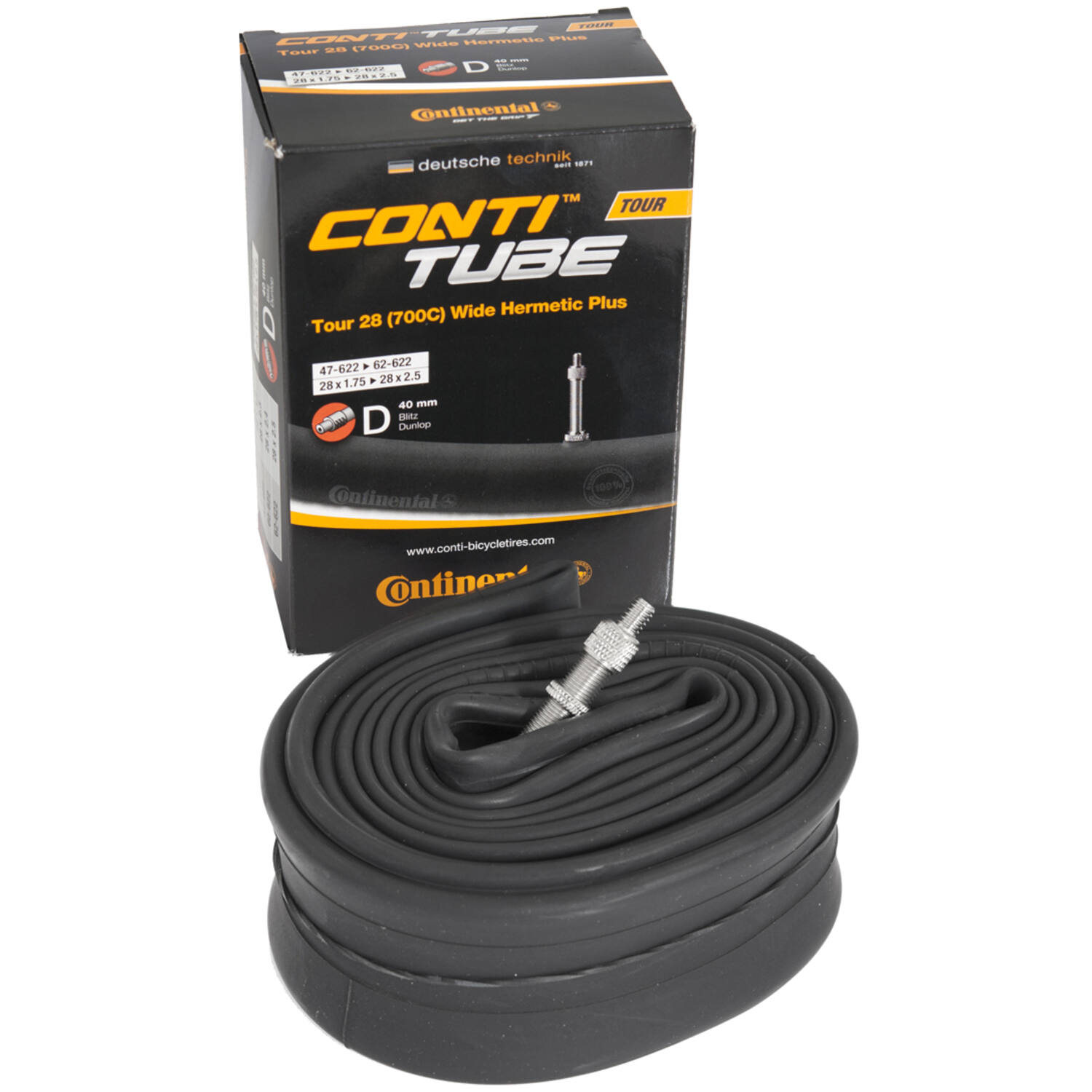 Continental binnenband hermetic plus dv19 47/62-622 dv 40 mm