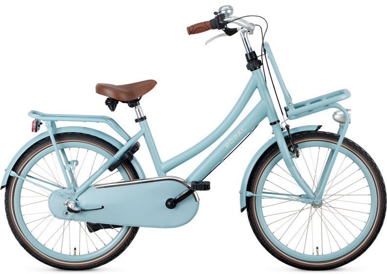 Popal Daily Dutch Basic+ 22 Inch 35 cm Meisjes 3V Terugtraprem Matblauw