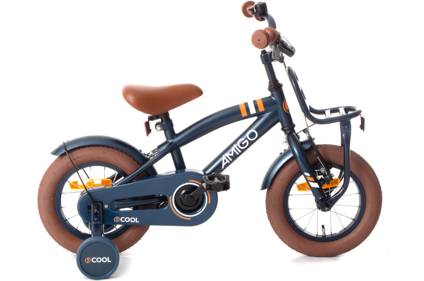 AMIGO 2Cool 12 Inch 21 cm Jongens Terugtraprem Blauw