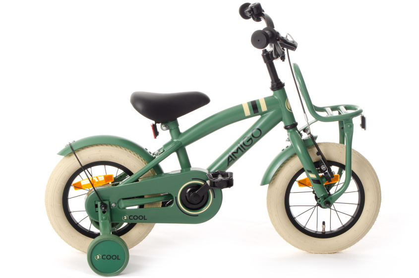 AMIGO 2Cool 12 Inch 21 cm Jongens Terugtraprem Groen