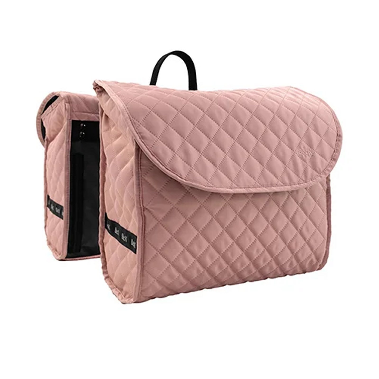 Beck Dubbele Fietstas Quilt Roze