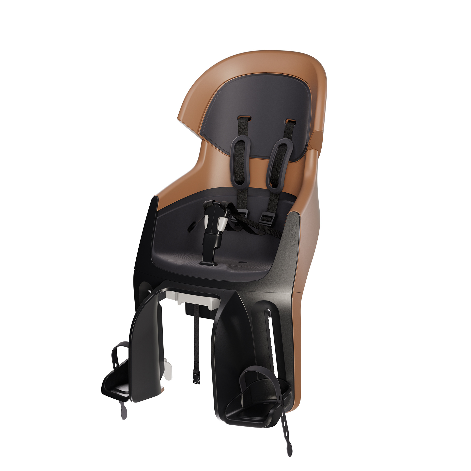 Bobike Maxi Exclusive Evolve Cinnamon Brown achterstoeltje Drager Bevestiging