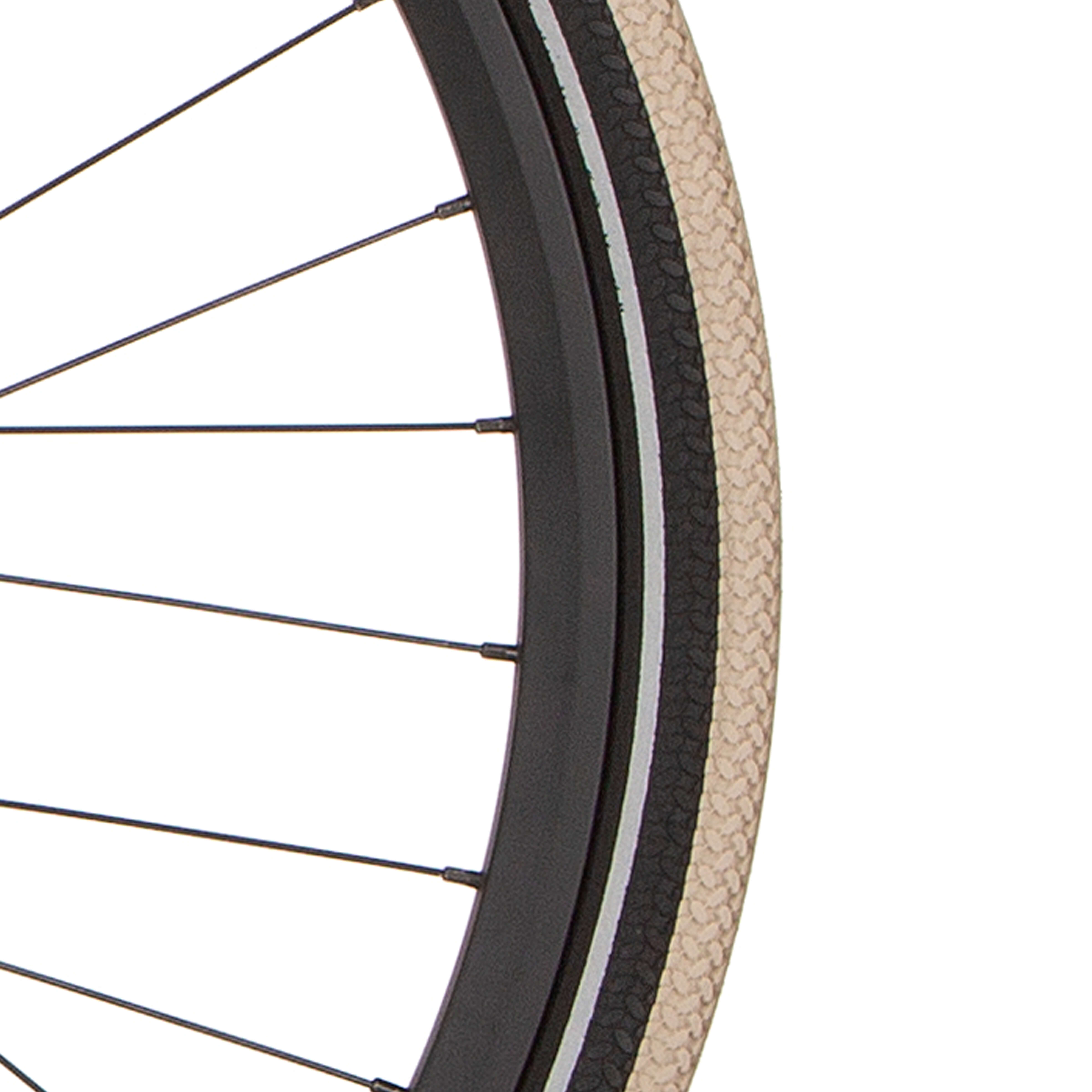 Cortina buitenband canberra 28 x 1.75 khaki zwart refl
