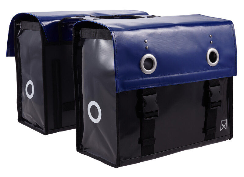 Willex Dubbele fietstas Bisonyl 52L Blauw/Zwart